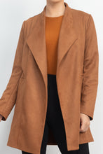 Load image into Gallery viewer, Open Front Suede Blazer
