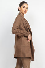 Load image into Gallery viewer, Open Front Suede Blazer
