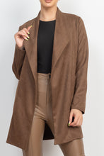 Load image into Gallery viewer, Open Front Suede Blazer
