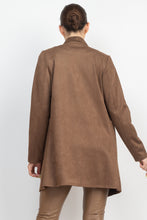 Load image into Gallery viewer, Open Front Suede Blazer
