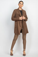 Load image into Gallery viewer, Open Front Suede Blazer
