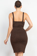 Load image into Gallery viewer, Glitter Slit Bodycon Sleeveless Dress
