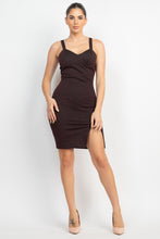 Load image into Gallery viewer, Glitter Slit Bodycon Sleeveless Dress
