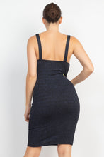 Load image into Gallery viewer, Glitter Slit Bodycon Sleeveless Dress

