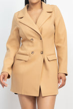 Load image into Gallery viewer, Double-breasted Solid Coat
