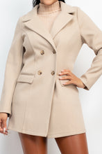 Load image into Gallery viewer, Double-breasted Solid Coat
