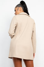 Load image into Gallery viewer, Double-breasted Solid Coat
