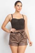 Load image into Gallery viewer, Lurex Sweetheart Cami Bodysuit
