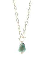 Load image into Gallery viewer, Natural Stone Wire Link Necklace
