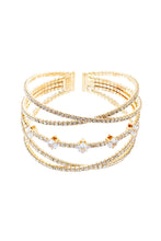 Load image into Gallery viewer, Rhinestone Crystal Memory Wire Bracelet
