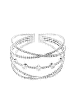 Load image into Gallery viewer, Rhinestone Crystal Memory Wire Bracelet
