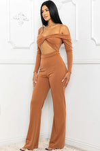 Load image into Gallery viewer, Open Shoulder Cutout Detail Jumpsuit
