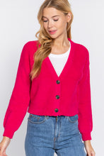 Load image into Gallery viewer, Long Slv V-neck Sweater Cardigan
