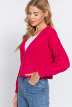 Load image into Gallery viewer, Long Slv V-neck Sweater Cardigan
