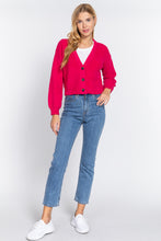 Load image into Gallery viewer, Long Slv V-neck Sweater Cardigan
