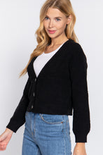 Load image into Gallery viewer, Long Slv V-neck Sweater Cardigan
