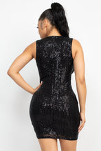 Load image into Gallery viewer, Sequin Mesh Bodycon Dress
