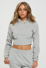 Load image into Gallery viewer, Hooded Corset Top &amp; Pants Set
