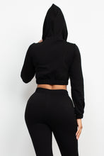 Load image into Gallery viewer, Hooded Corset Top &amp; Pants Set

