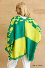 Load image into Gallery viewer, Gingham Pattern Mixed Sweater Cardigan
