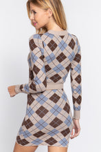 Load image into Gallery viewer, Argyle Jacquard Crop Sweater
