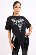 Load image into Gallery viewer, Printed high cut t shirt
