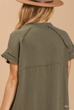 Load image into Gallery viewer, Split neck button down midi dress with no lining
