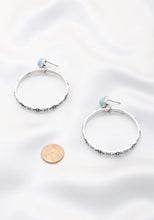 Load image into Gallery viewer, Rodeo western texture hoop earring
