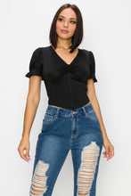 Load image into Gallery viewer, Corset Bustier V-neck Crop Top
