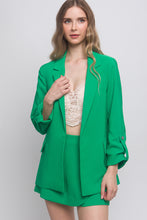 Load image into Gallery viewer, Woven Solid 3/4 Sleeve Blazer
