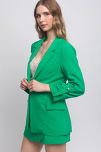 Load image into Gallery viewer, Woven Solid 3/4 Sleeve Blazer
