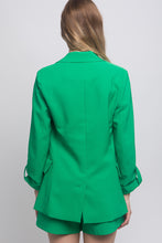 Load image into Gallery viewer, Woven Solid 3/4 Sleeve Blazer
