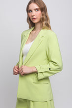 Load image into Gallery viewer, Woven Solid 3/4 Sleeve Blazer
