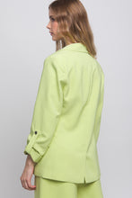 Load image into Gallery viewer, Woven Solid 3/4 Sleeve Blazer
