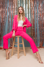 Load image into Gallery viewer, Woven Solid 3/4 Sleeve Blazer
