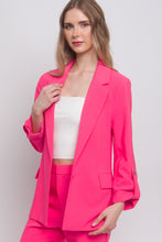 Load image into Gallery viewer, Woven Solid 3/4 Sleeve Blazer
