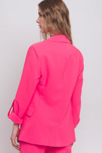 Load image into Gallery viewer, Woven Solid 3/4 Sleeve Blazer
