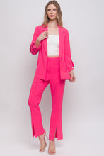 Load image into Gallery viewer, Woven Solid 3/4 Sleeve Blazer
