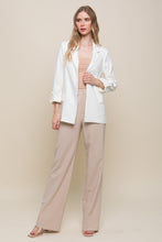 Load image into Gallery viewer, Woven Solid 3/4 Sleeve Blazer
