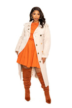 Load image into Gallery viewer, Trench Coat With Golden Button
