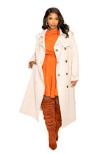 Load image into Gallery viewer, Trench Coat With Golden Button
