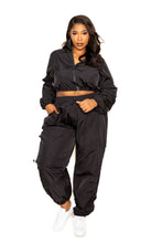 Load image into Gallery viewer, Active Zip Up Set With Cord Lock Detail
