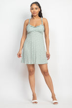 Load image into Gallery viewer, Smocking Sleeve Mini Print Dress
