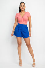 Load image into Gallery viewer, Wrap Surplice Lace Trim Top
