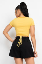 Load image into Gallery viewer, Wrap Surplice Lace Trim Top

