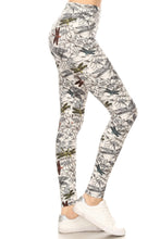 Load image into Gallery viewer, Yoga Style Banded Lined Dragonfly Print, Full Length Leggings In A Slim Fitting Style With A Banded High Waist
