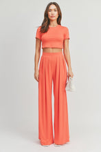 Load image into Gallery viewer, Crop Top And Palazzo Pants Set
