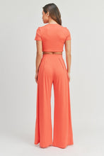 Load image into Gallery viewer, Crop Top And Palazzo Pants Set
