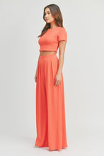 Load image into Gallery viewer, Crop Top And Palazzo Pants Set
