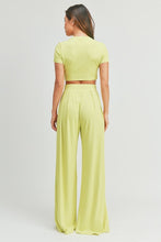 Load image into Gallery viewer, Crop Top And Palazzo Pants Set
